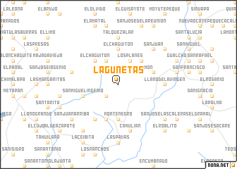 map of Lagunetas