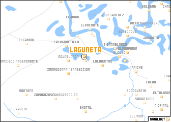 map of Laguneta