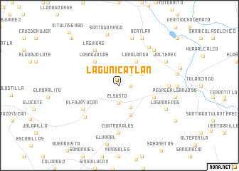 map of Lagunicatlán