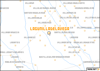 map of Lagunilla de la Vega