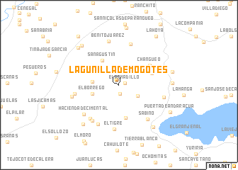 map of Lagunilla de Mogotes