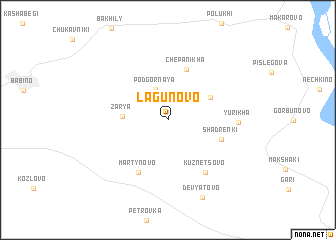 map of Lagunovo