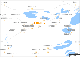 map of Laguny