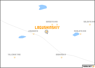 map of Lagushinskiy