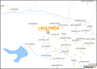 map of La Guzmana