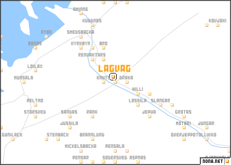 map of Lågväg