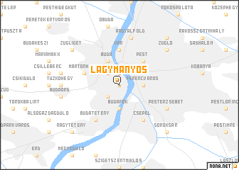 map of Lágymányos