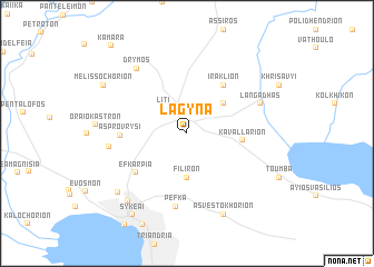 map of Lagyná