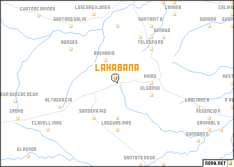 map of La Habana