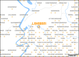 map of Lahābāri