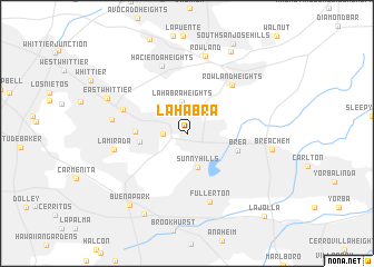 map of La Habra