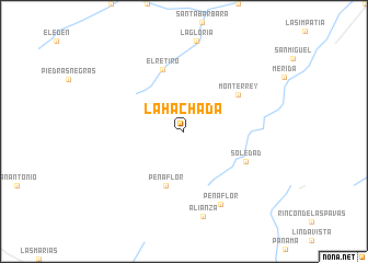 map of La Hachada