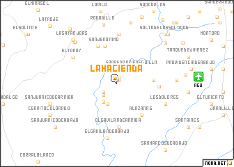 map of La Hacienda