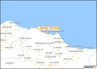 map of La Hacienda