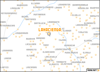 map of La Hacienda