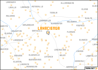 map of La Hacienda