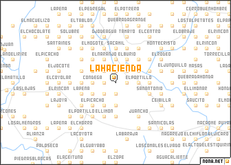 map of La Hacienda