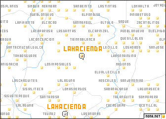 map of La Hacienda