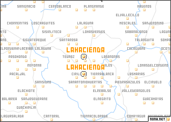 map of La Hacienda