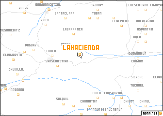 map of La Hacienda