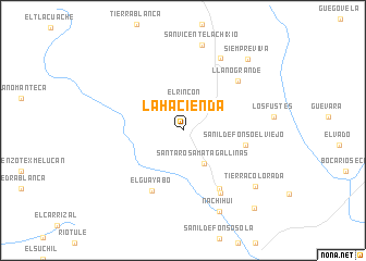 map of La Hacienda