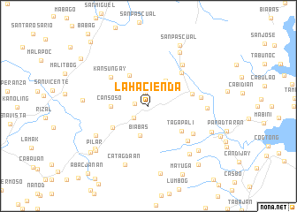 map of La Hacienda