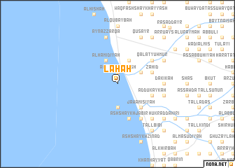 map of Laḩah