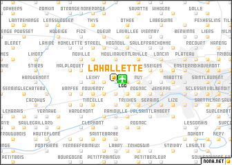 map of La Hallette