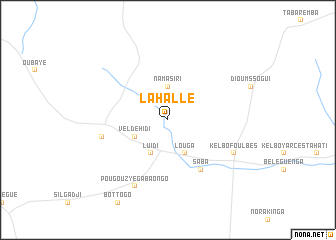 map of Lahallé