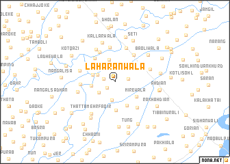 map of Laharānwāla