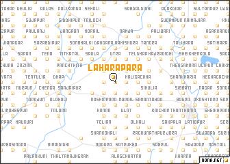 map of Laharāpāra