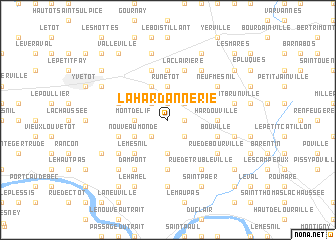 map of La Hardannerie