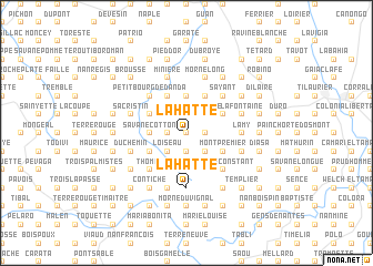 map of La Hatte