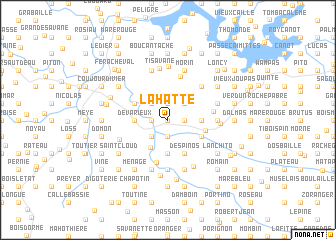 map of La Hatte