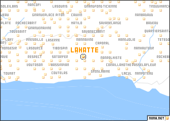 map of La Hatte