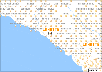 map of La Hatte