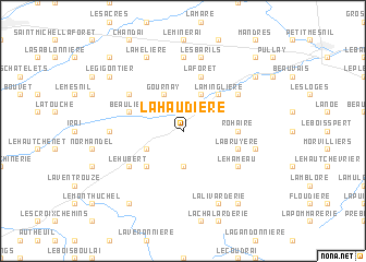 map of La Haudière