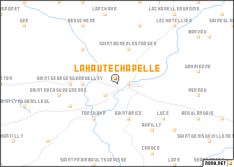 map of La Haute-Chapelle