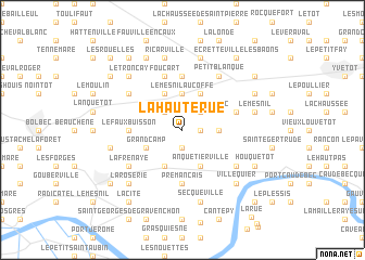 map of La Haute Rue