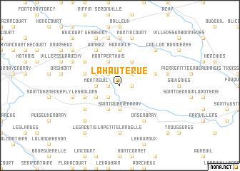 map of La Haute Rue