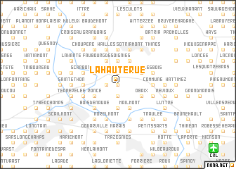 map of La Haute Rue