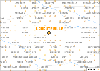 map of La Hauteville