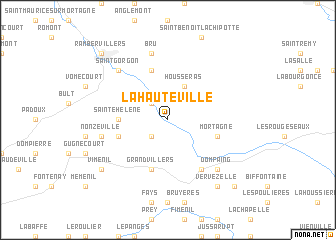 map of La Haute Ville