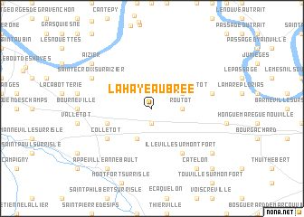 map of La Haye-Aubrée