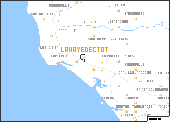 map of La Haye-dʼEctot