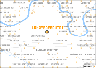 map of La Haye-de-Routot