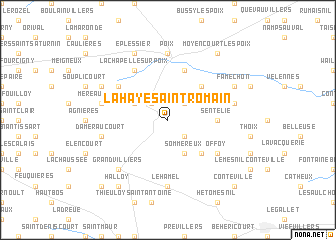 map of Lahaye-Saint-Romain