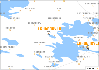 map of Lahdenkylä