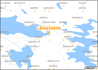 map of Lahdenperä