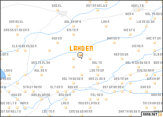 map of Lähden